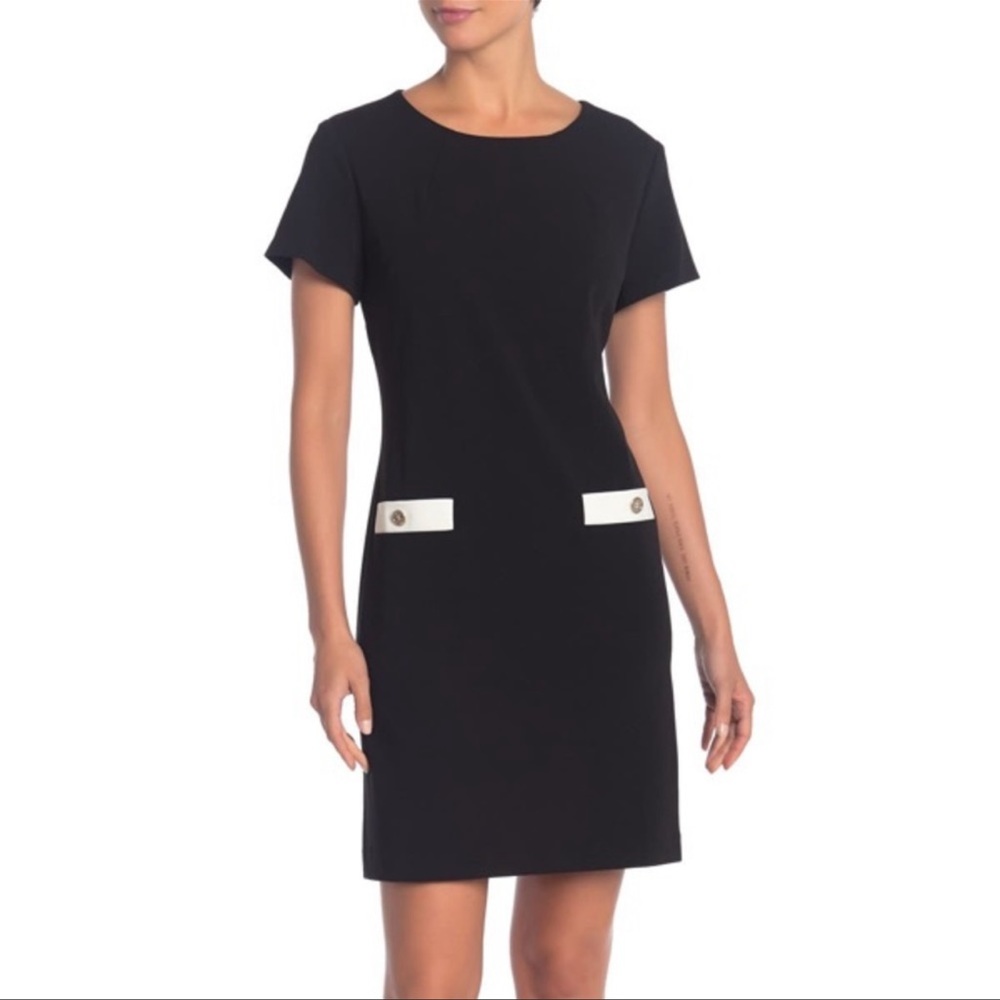Tommy Hilfiger dress black and white size 4